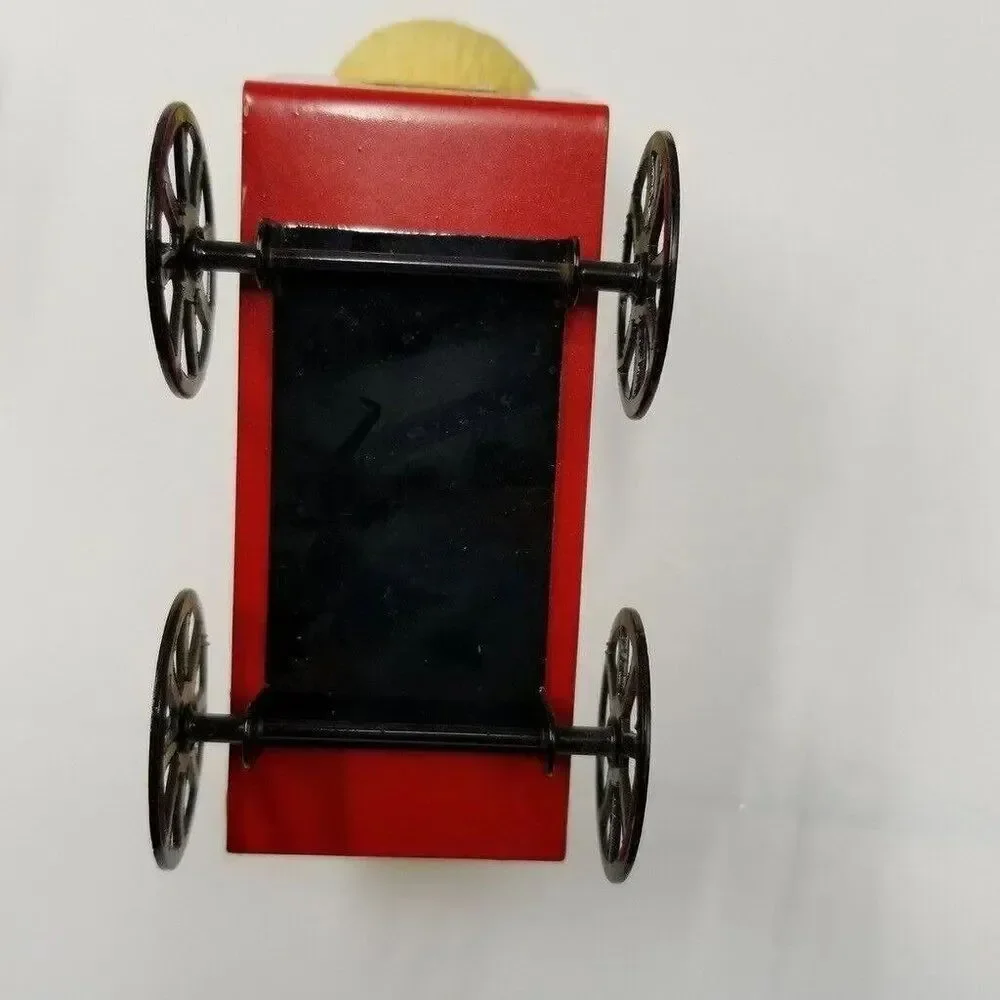 Vintage Enesco Scooter Go-Cart Metal Wood Brochure Country Cousins Figurine